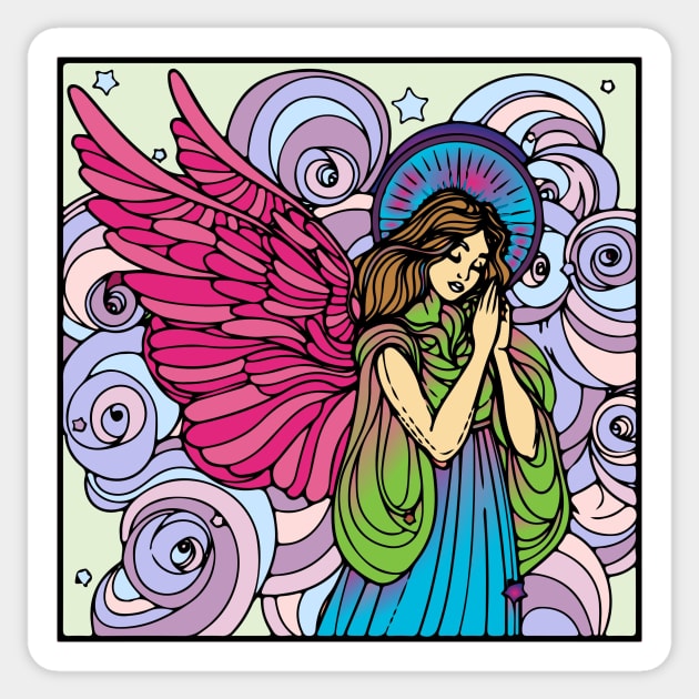 Faeries 204 (Style:2) Sticker by luminousstore